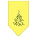 Unconditional Love Christmas Tree Rhinestone Bandana Yellow Large UN759647